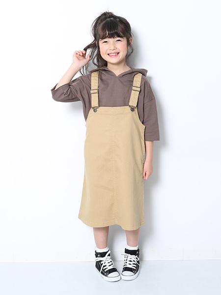 devirockのジャンパースカートデビロック 子供服 キッズを使ったコーディネートを紹介します。｜Rakuten Fashion(楽天ファッション／旧楽天ブランドアベニュー)1004567