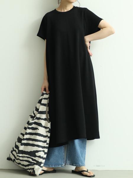 Cocaのエンボス加工半袖ワンピースを使ったコーディネート Rakuten Fashion 楽天ファッション 旧楽天ブランドアベニュー