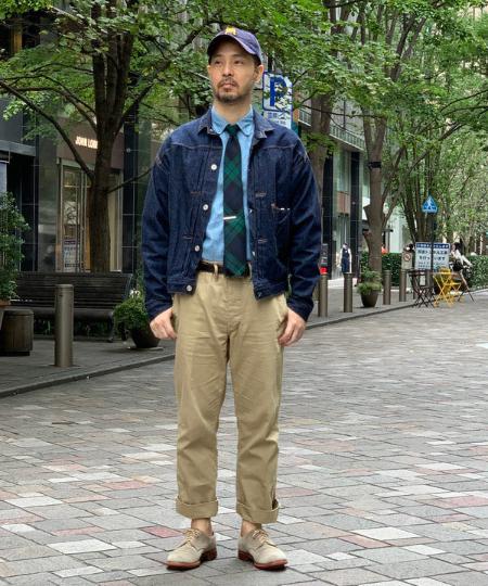 BEAMS MENのBEAMS PLUS / シャンブレー ボタンダウン シャツを使ったコーディネート | Rakuten  Fashion(楽天ファッション／旧楽天ブランドアベニュー)1051739