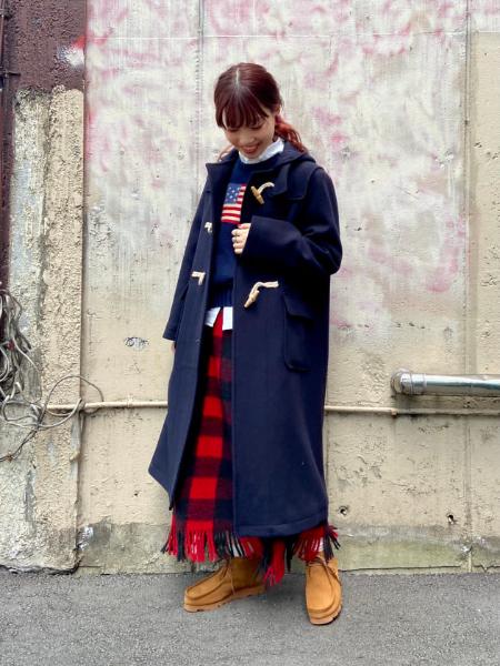 Beams Womenのbeams Boy メルトン ロング ダッフルコートを使ったコーディネート Rakuten Fashion 楽天ファッション 旧楽天ブランドアベニュー