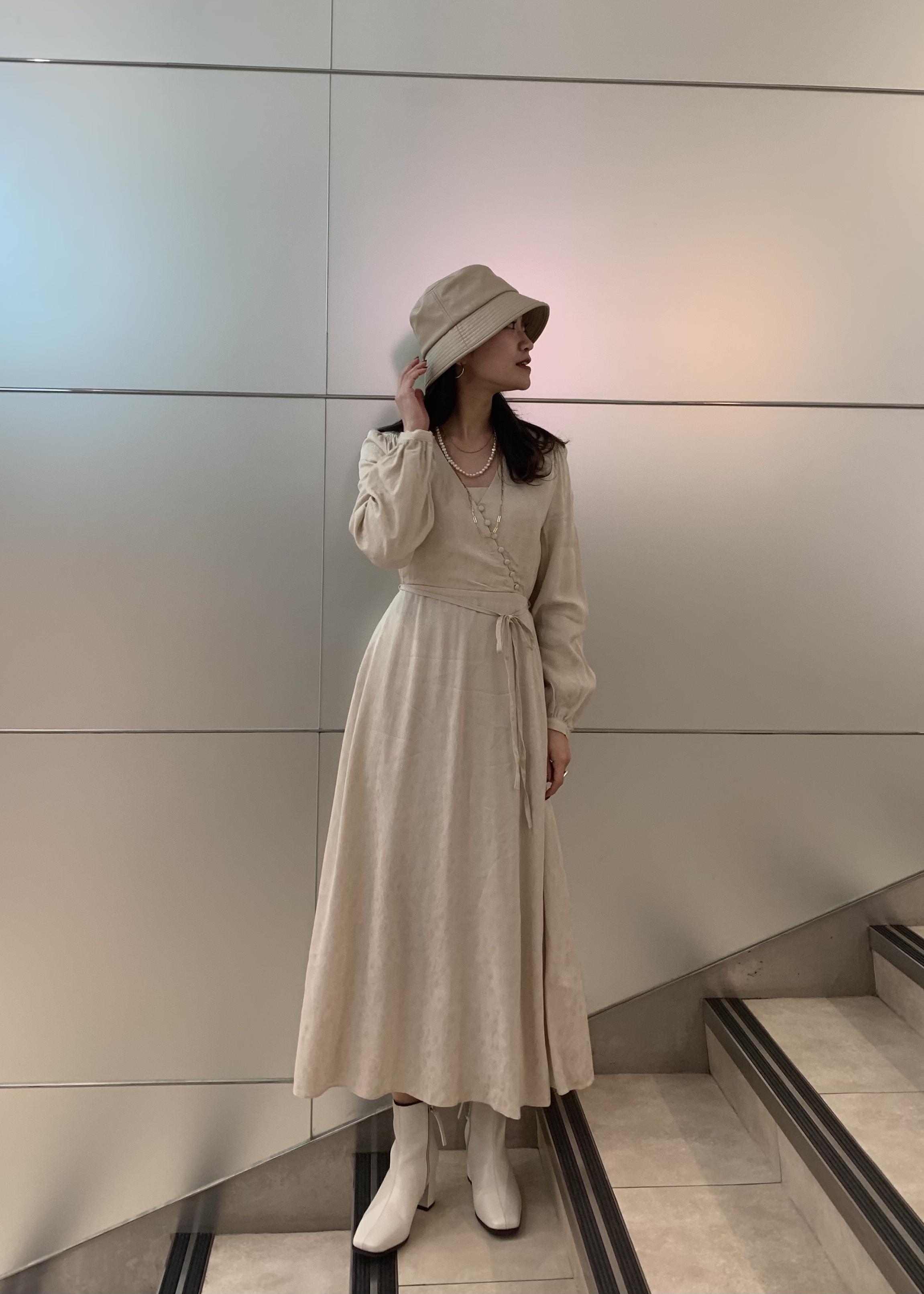 Visのカシュクールクルミワンピースを使ったコーディネート Rakuten Fashion 楽天ファッション 旧楽天ブランドアベニュー
