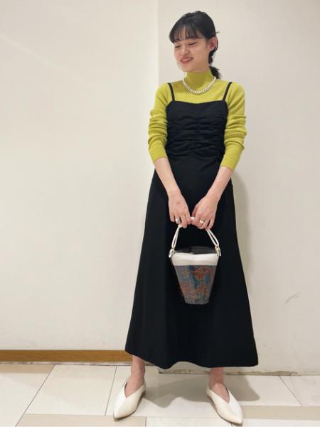 N Natural Beauty Basic のギャザービスチェワンピースを使ったコーディネート Rakuten Fashion 楽天ファッション 旧楽天ブランドアベニュー