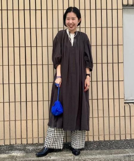 Beams Womenのbeams Boy リネン ビスコース ギャザー 7分袖 ワンピースを使ったコーディネート Rakuten Fashion 楽天ファッション 旧楽天ブランドアベニュー