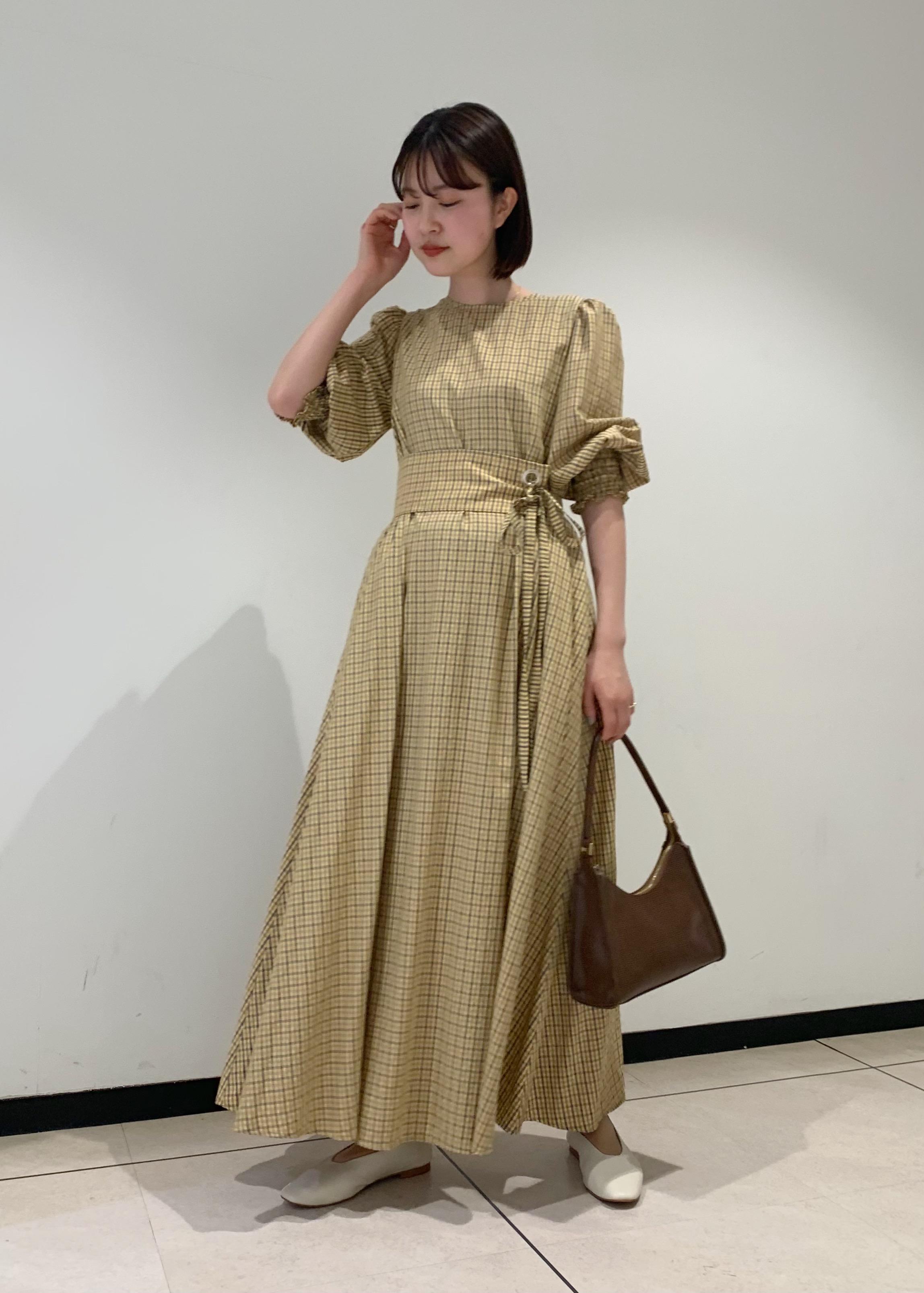 Rope の Natsuko Akahani 2way パフスリーブロングワンピースを使ったコーディネート Rakuten Fashion 楽天ファッション 旧楽天ブランドアベニュー