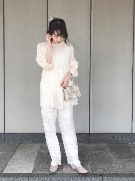 Earth Music Ecologyの楊柳ティアードブラウスを使ったコーディネート Rakuten Fashion 楽天ファッション 旧楽天ブランドアベニュー