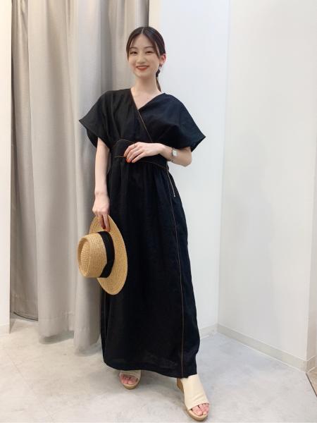 Bou Jeloudのフレンチリネンパイピングワンピースを使ったコーディネート Rakuten Fashion 楽天ファッション 旧楽天ブランドアベニュー