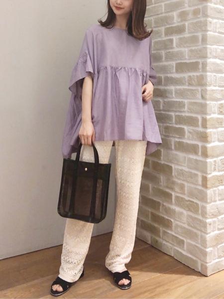 Earth Music Ecologyのレーヨンリネンフリルブラウスを使ったコーディネート Rakuten Fashion 楽天ファッション 旧楽天ブランドアベニュー