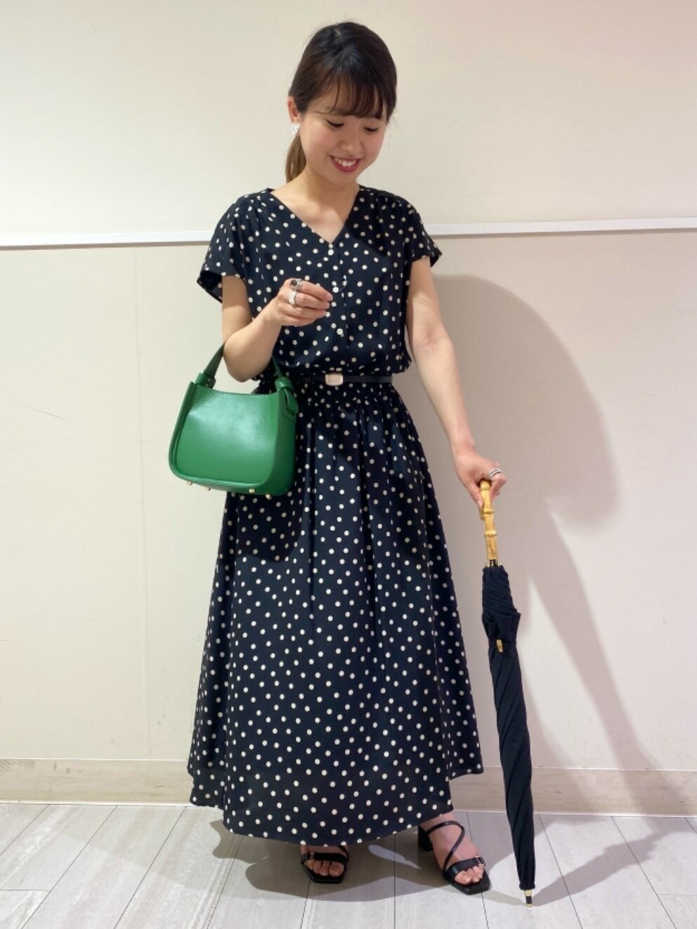 United Arrows Green Label Relaxingのffc ドット ギャザー ワンピースを使ったコーディネート Rakuten Fashion 楽天ファッション 旧楽天ブランドアベニュー