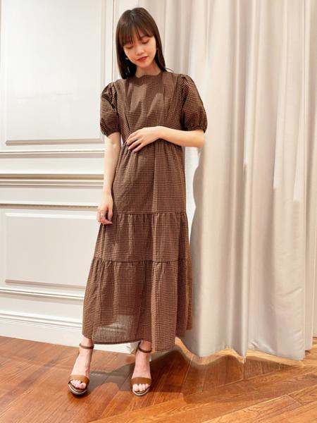 N Natural Beauty Basic のギンガムチェックワンピース S Size Line を使ったコーディネート Rakuten Fashion 楽天ファッション 旧楽天ブランドアベニュー