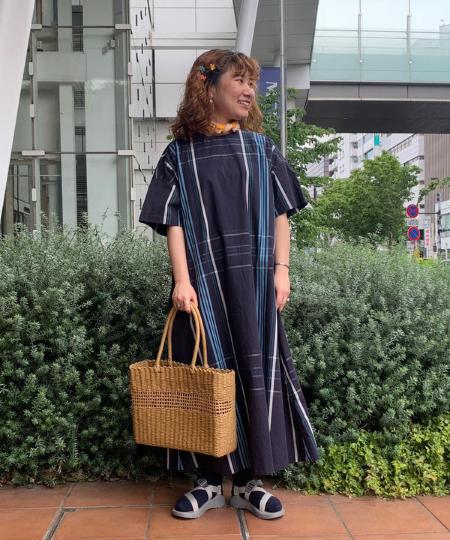 Beams Womenのbeams Boy ビッグタータン ボートネック ショートスリーブ ワンピースを使ったコーディネート Rakuten Fashion 楽天ファッション 旧楽天ブランドアベニュー