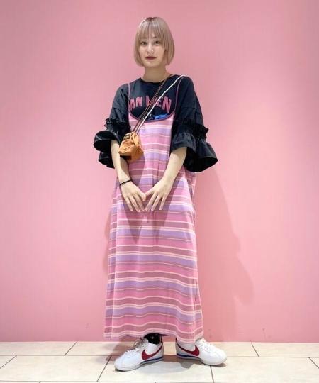 Beams Womenのbeams Boy マルチボーダー キャミソール ワンピースを使ったコーディネート Rakuten Fashion 楽天ファッション 旧楽天ブランドアベニュー