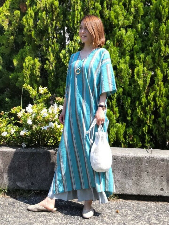 Coenの2wayバックツイストストライプワンピースを使ったコーディネート Rakuten Fashion 楽天ファッション 旧楽天 ブランドアベニュー