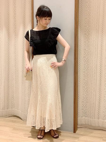 Earth Music Ecologyの前後2wayフリルブラウスを使ったコーディネート Rakuten Fashion 楽天ファッション 旧楽天ブランドアベニュー