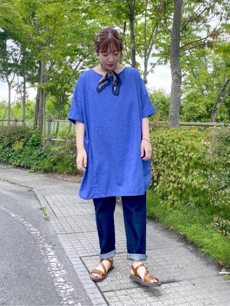 Studio Clipの 接触冷感 ひんやりbigチュニックワンピースを使ったコーディネート Rakuten Fashion 楽天ファッション 旧楽天ブランドアベニュー