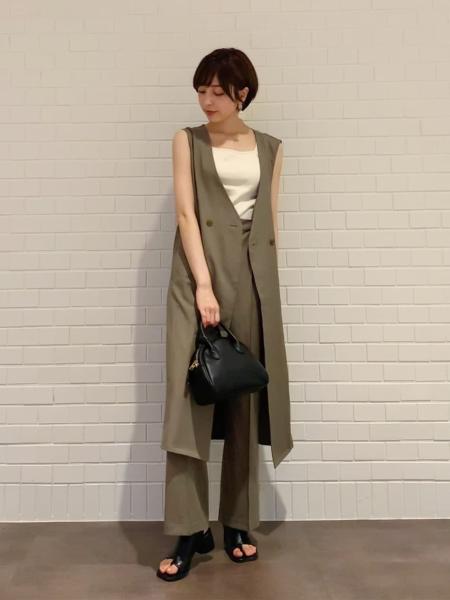 mysty womanの前後2WAYテレコタンクを使ったコーディネートを紹介します。｜Rakuten Fashion(楽天ファッション／旧楽天ブランドアベニュー)1184860