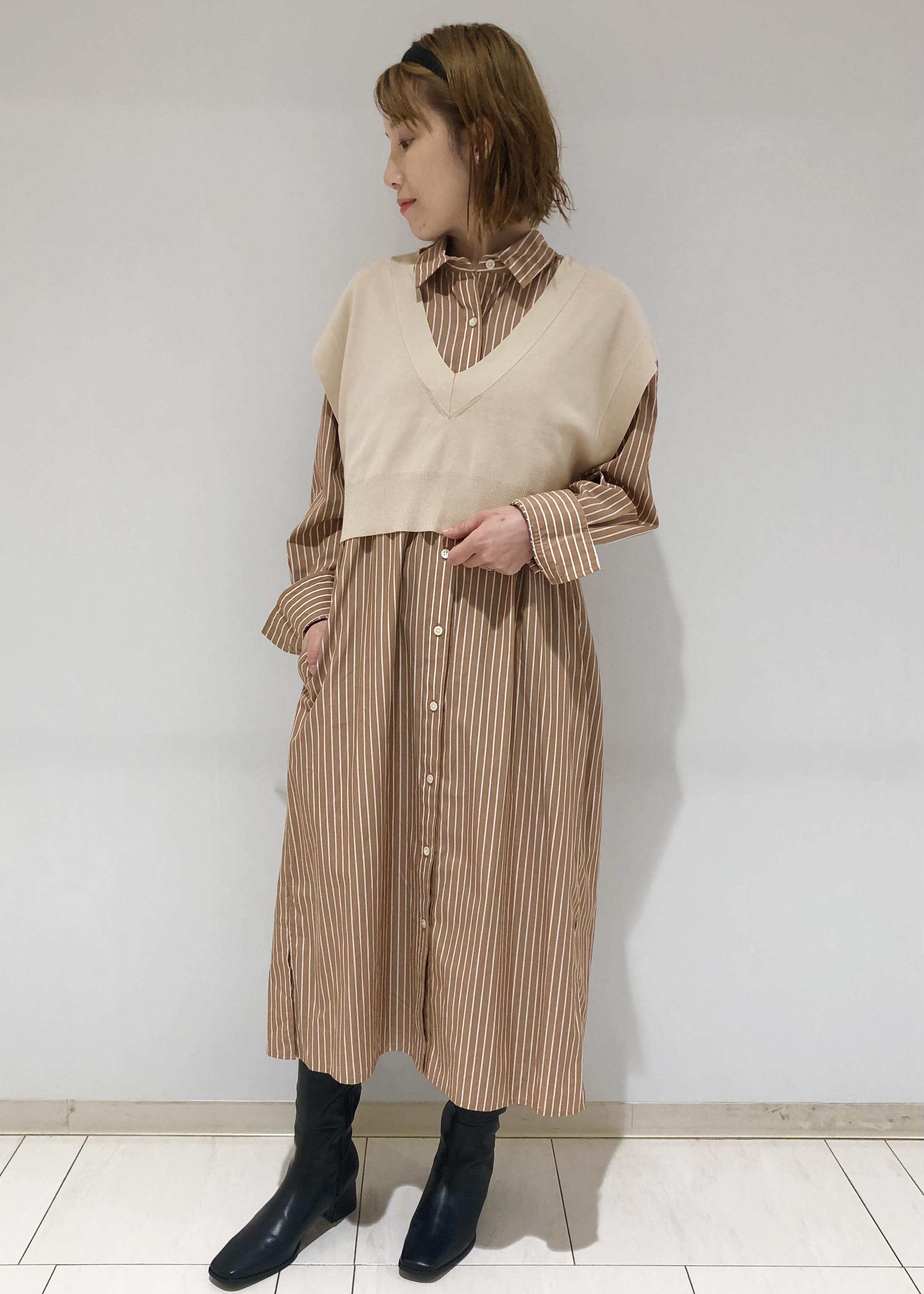 Visの 鎌倉シャツ Vis ドロップショルダーシャツワンピースを使ったコーディネート Rakuten Fashion 楽天ファッション 旧楽天ブランドアベニュー