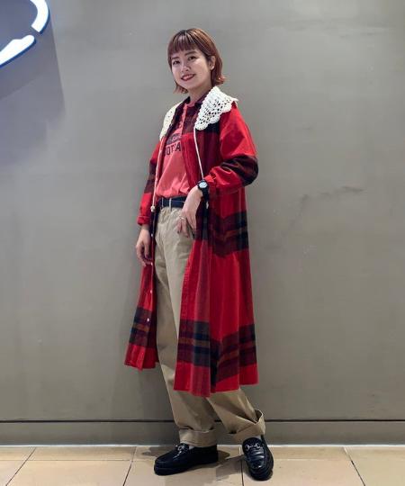 Beams Womenのbeams Boy ビッグ タータン ワンピースを使ったコーディネート Rakuten Fashion 楽天ファッション 旧楽天ブランドアベニュー