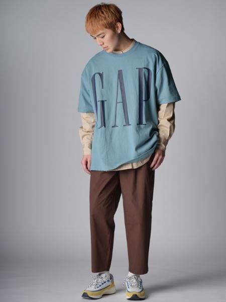 GAPの(M)ウォッシュドジャージーGapロゴイージーTシャツを使ったコーディネートを紹介します。｜Rakuten Fashion(楽天ファッション／旧楽天ブランドアベニュー)1299631