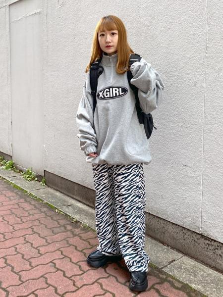 X Girlのbasic Oval Logo Half Zip Sweat Dress ワンピース X Girlを使ったコーディネート Rakuten Fashion 楽天ファッション 旧楽天ブランドアベニュー