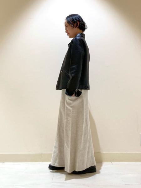 agnes b. | ラムスキンレザー ジップジャケット 