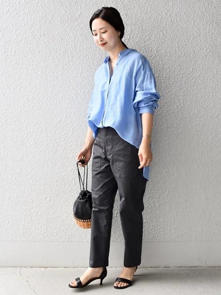 SHIPS | 【WEB限定】ストレッチ ベーシック ベイカー パンツ | Rakuten