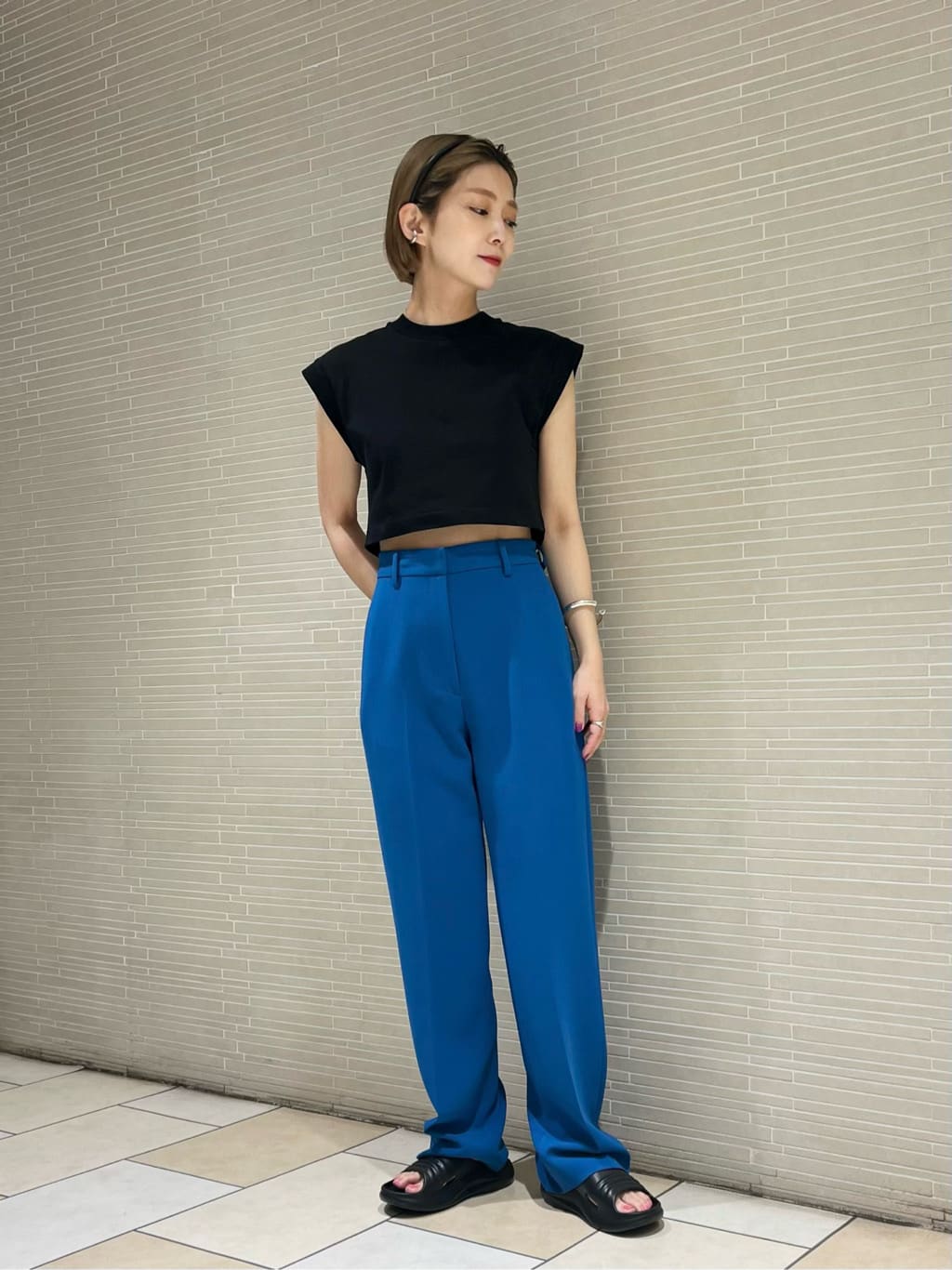 DOUBLE CLOTH TAPERED PANTS/パンツ-