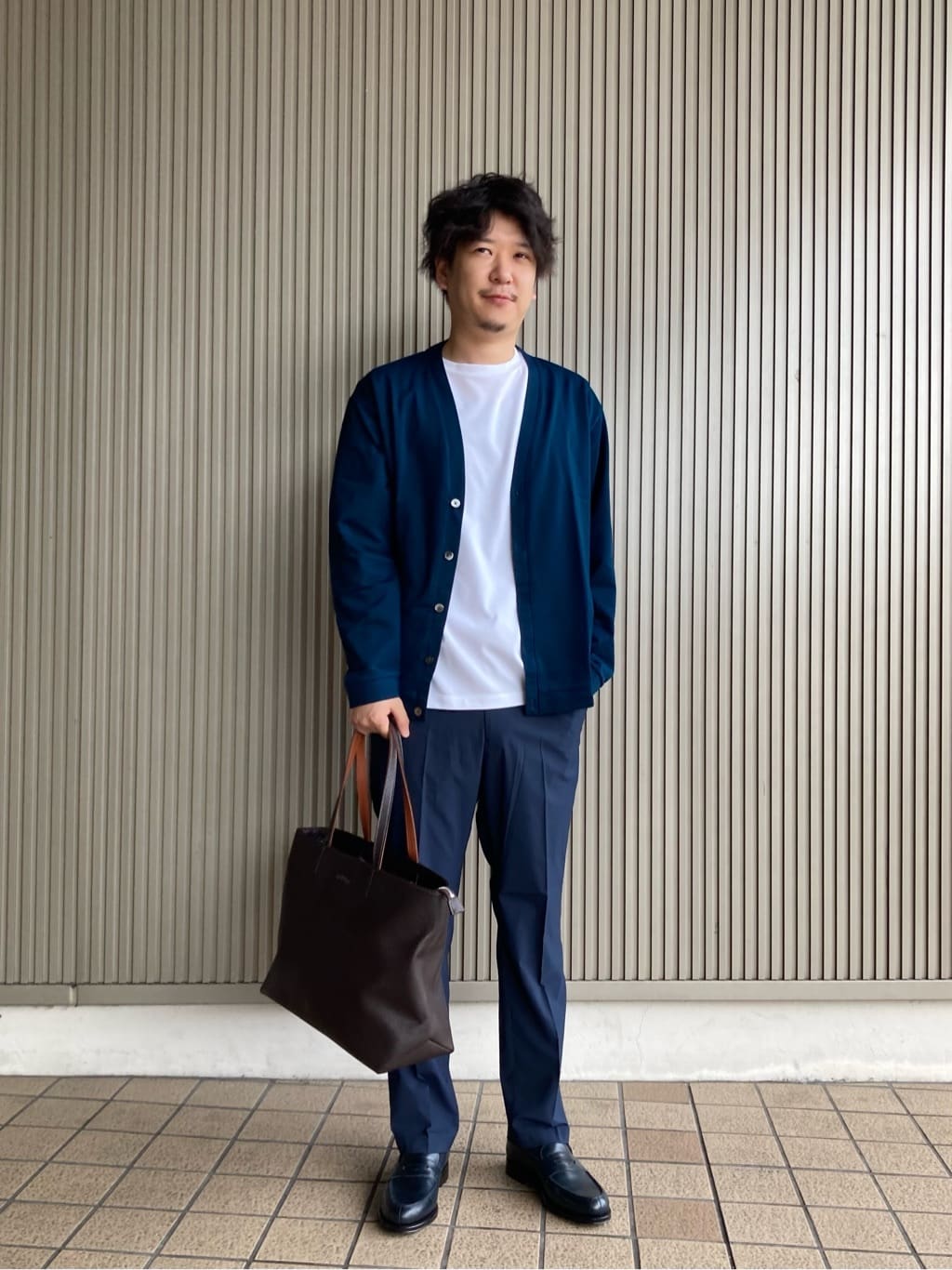 UNITED ARROWS green label relaxingのシボ フェイク レザー ジップ