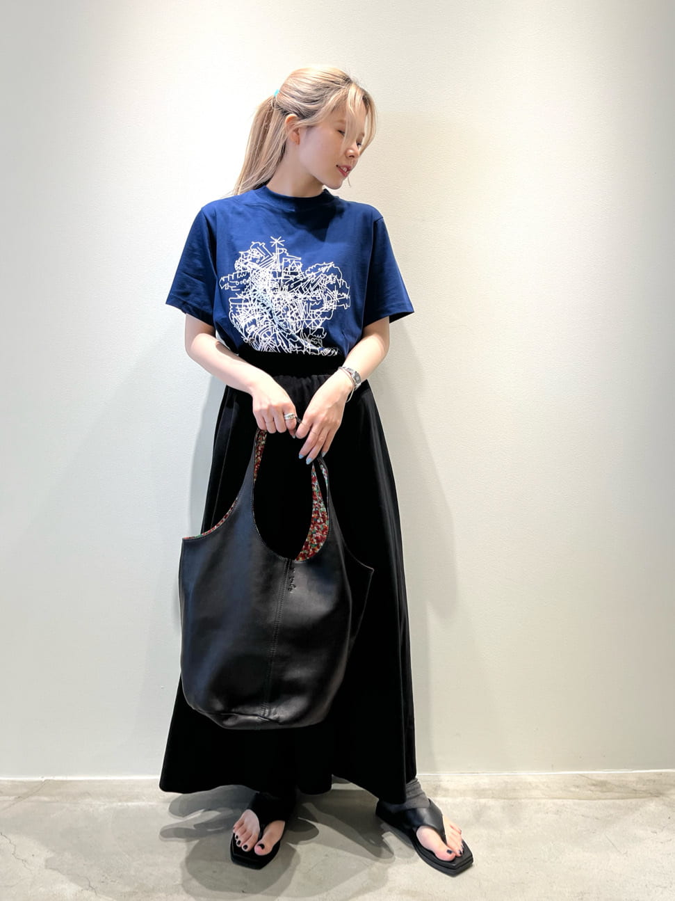 agnes b. | ラムスキンレザー トートバッグ 