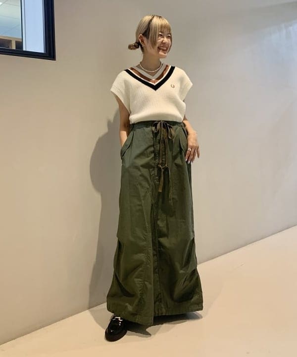 BEAMS WOMENのBEAMS BOY / ARMY オーバー パンツ アレンジ ワンピース