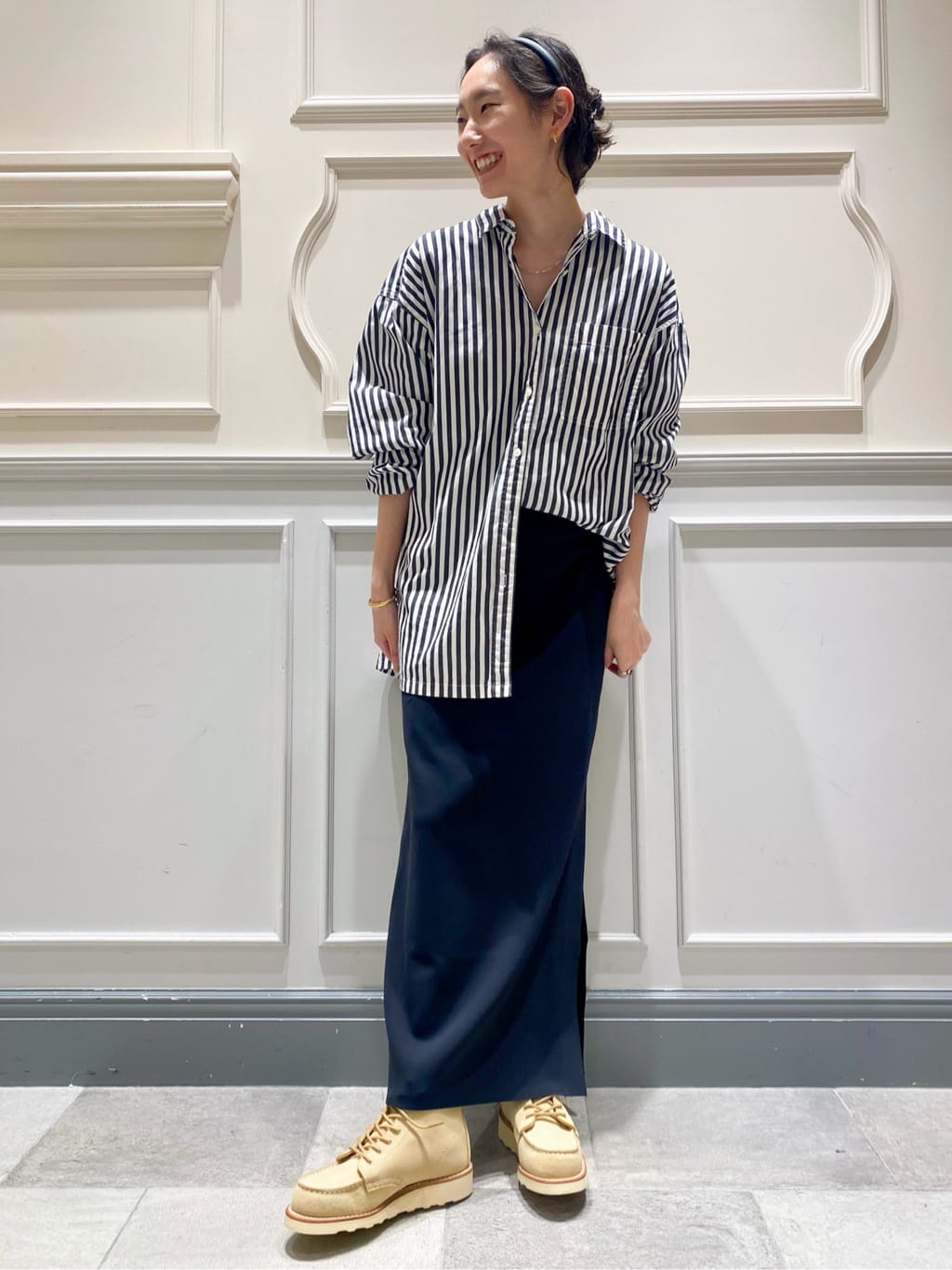 plage 定価1.９万円 Boys box シャツ ギンガムチェック 今期！Plage Boys box ギンガムチェックシャツ