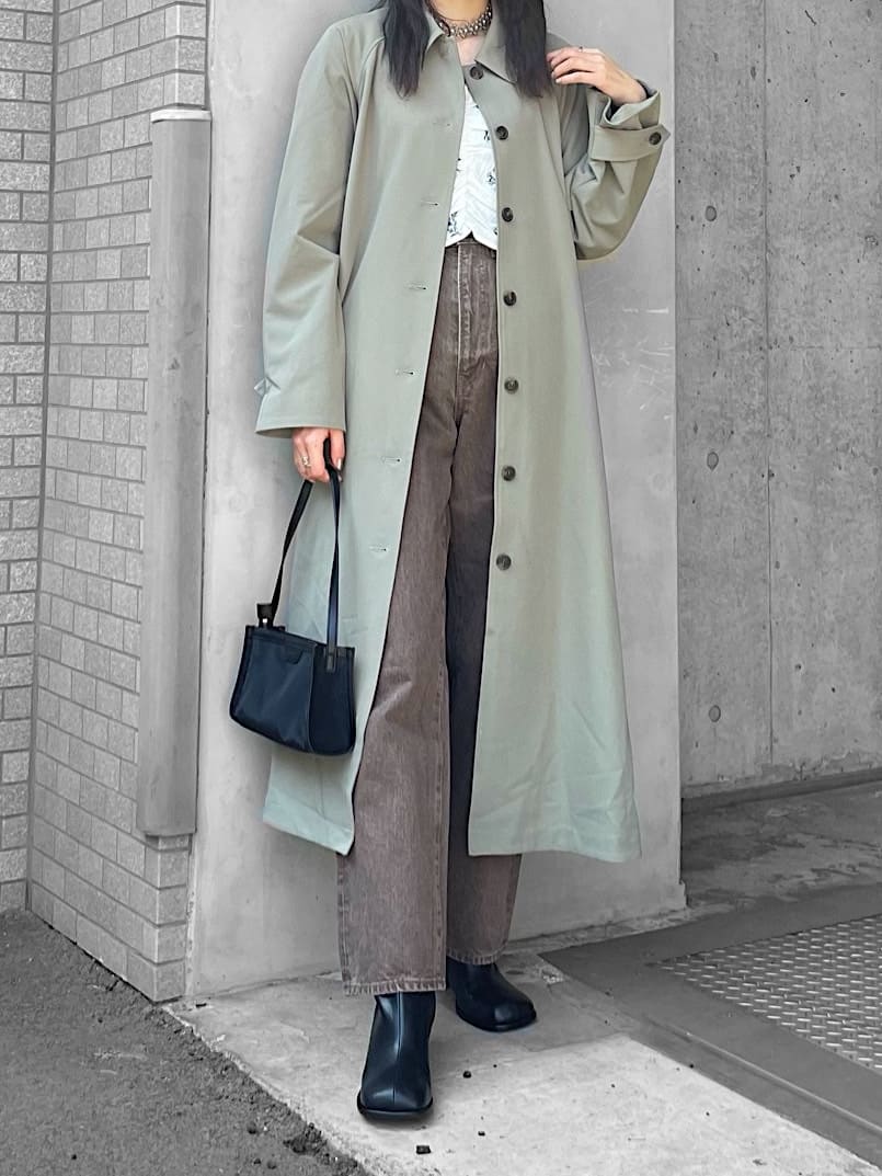 ROUND HEM FLARE TRENCH コート未使用 - アウター