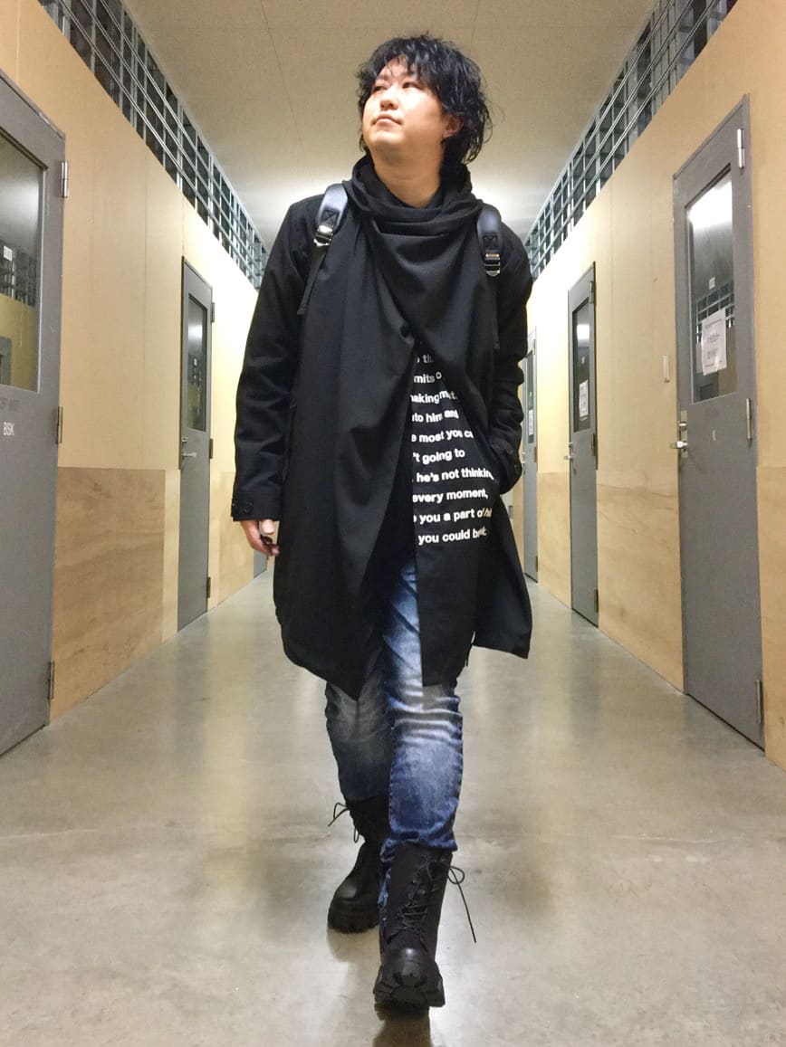 Taka Qのドレープ ロングジャケットを使ったコーディネート Rakuten Fashion 楽天ファッション 旧楽天ブランドアベニュー