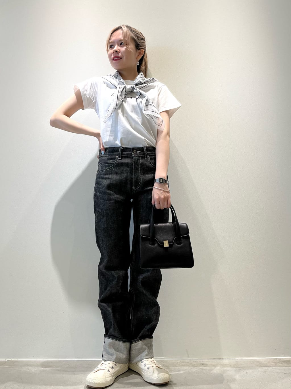 agnes b. | コットン スカーフ 