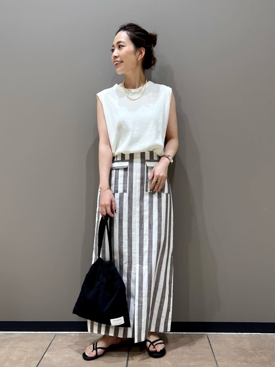 B C Stockのストライプ カラー タイトスカートを使ったコーディネート Rakuten Fashion 楽天ファッション 旧楽天ブランドアベニュー