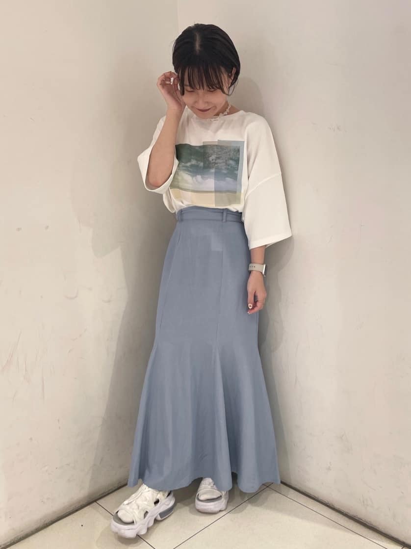 earth musicecologyのレーヨンツイルマーメイドスカートを使ったコーディネート | Rakuten  Fashion(楽天ファッション／旧楽天ブランドアベニュー)1544014