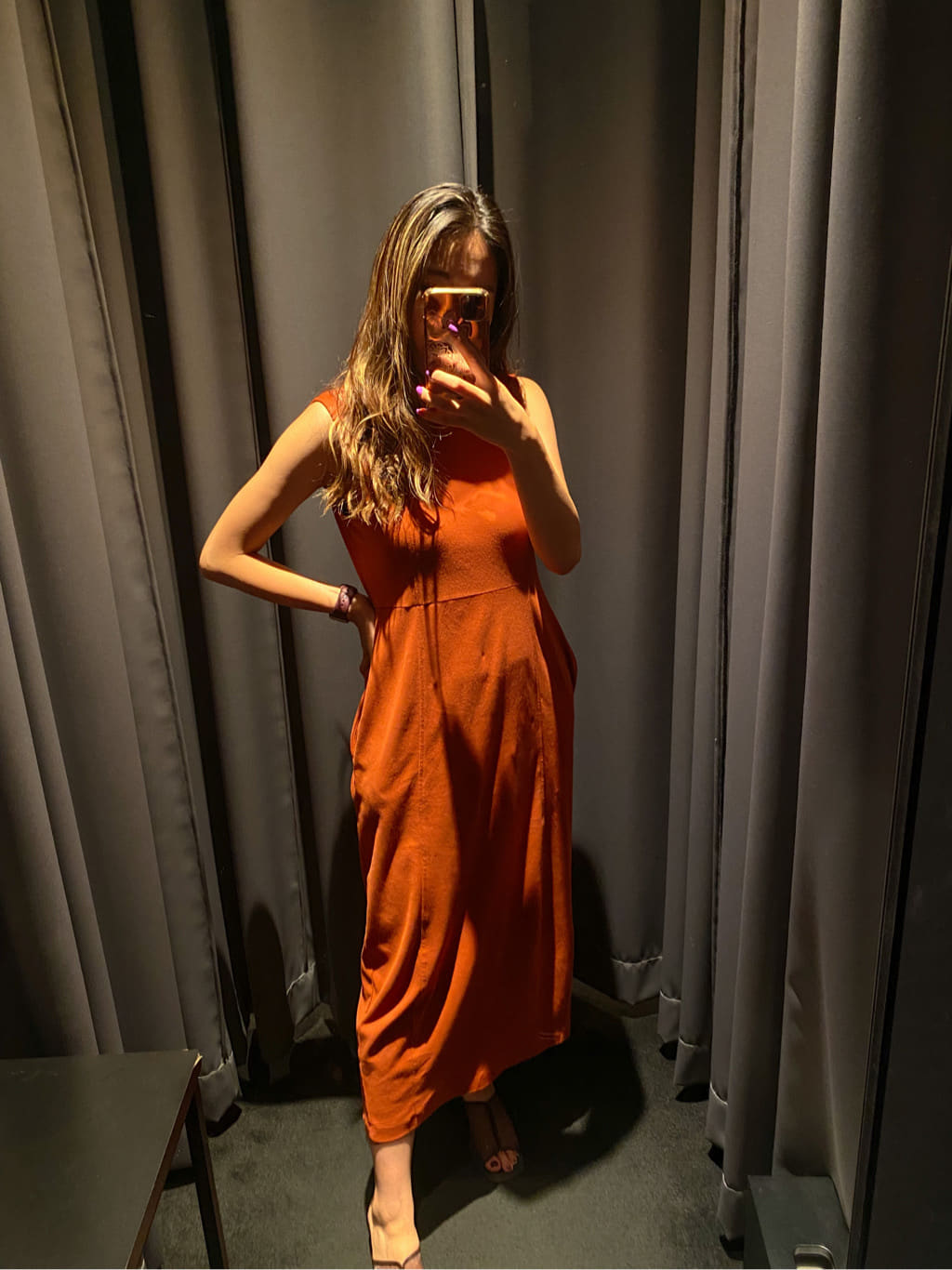 THE URBAN BLANCHE 】ビタミンカラードレス オレンジ Sサイズ 