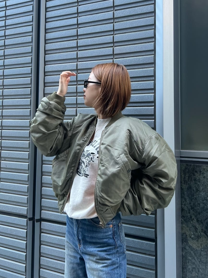 クリアランス人気 MOUSSY F／FUR COLLAR BOMBER ジャケット