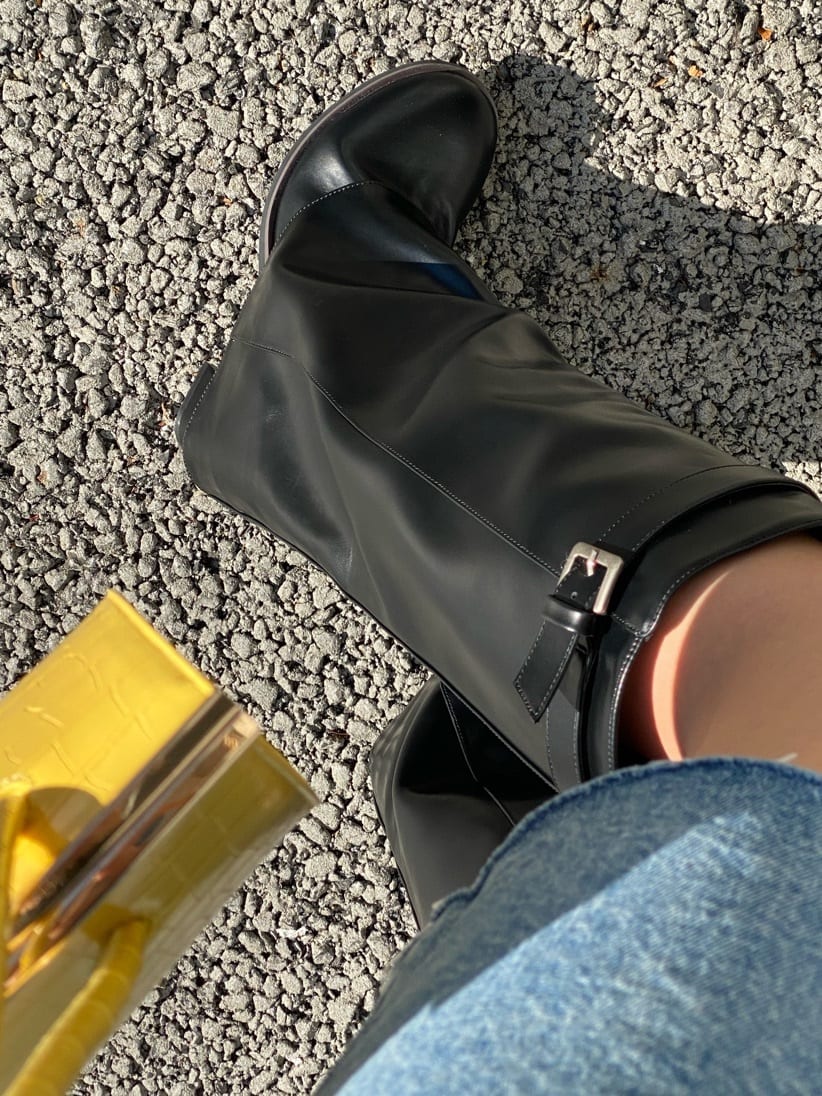 moussyのCOVER LONG ブーツを使ったコーディネート | Rakuten Fashion