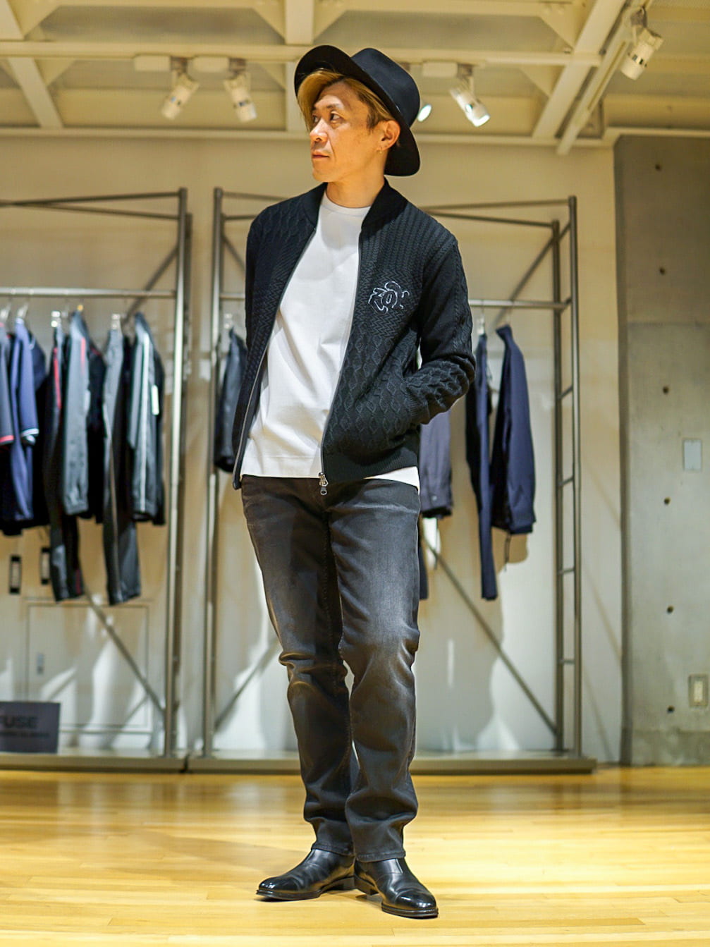 MEN'S BIGIの【ACTIVE TAILOR】シルケットスムースクルーネック