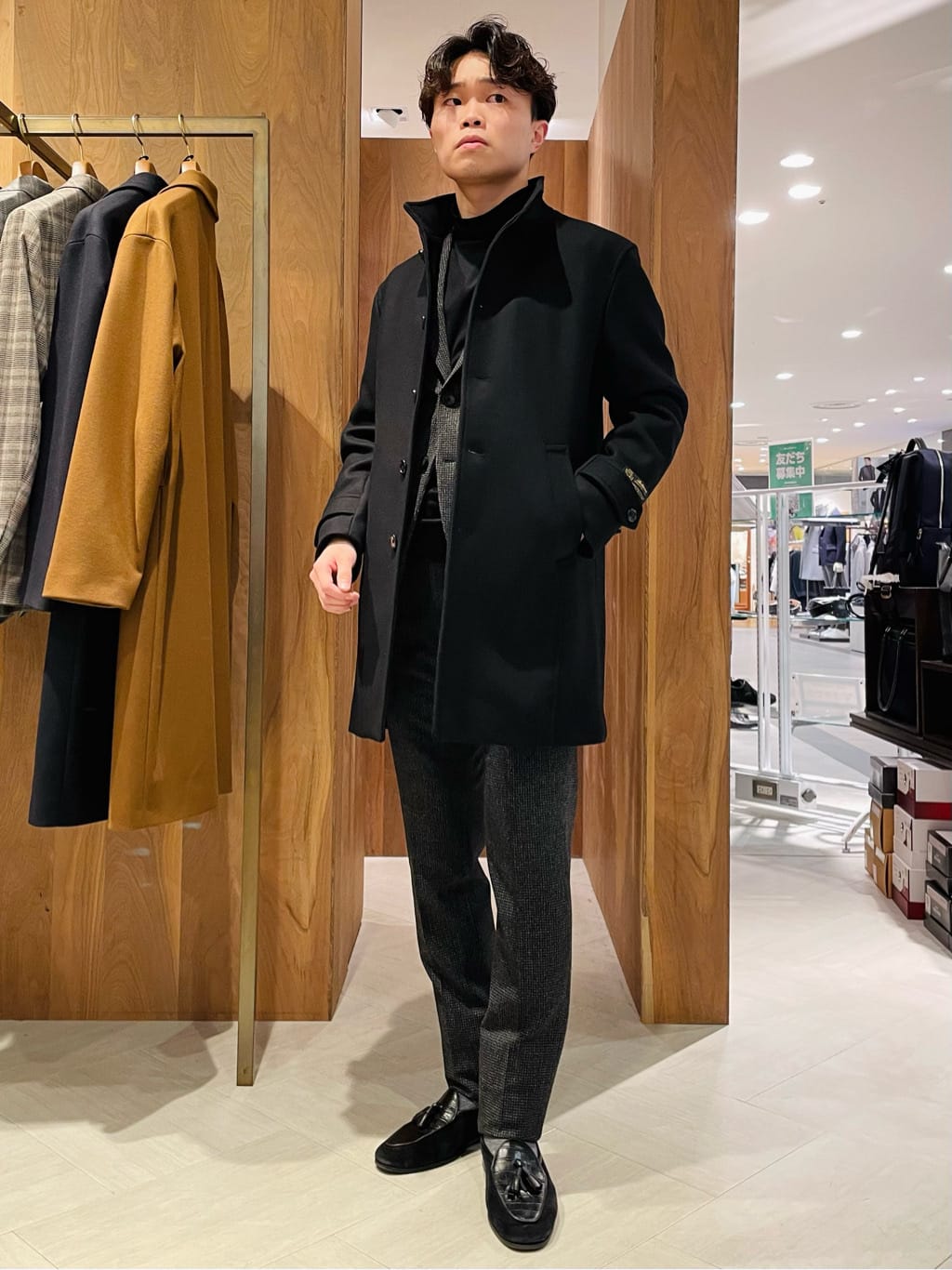 MEN'S BIGIの【俳優 渡部篤郎さん着用】Bellandi ファインウールメルトンコートを使ったコーディネートを紹介します。｜Rakuten Fashion(楽天ファッション／旧楽天ブランドアベニュー)1985832