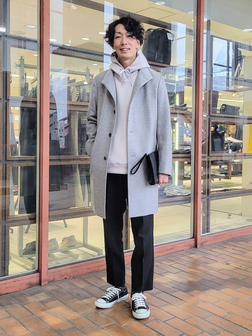 TAKEO KIKUCHIの◆【ウールカシミヤブレンド】 ビーバー スタンドカラー コートを使ったコーディネートを紹介します。｜Rakuten Fashion(楽天ファッション／旧楽天ブランドアベニュー)1994704