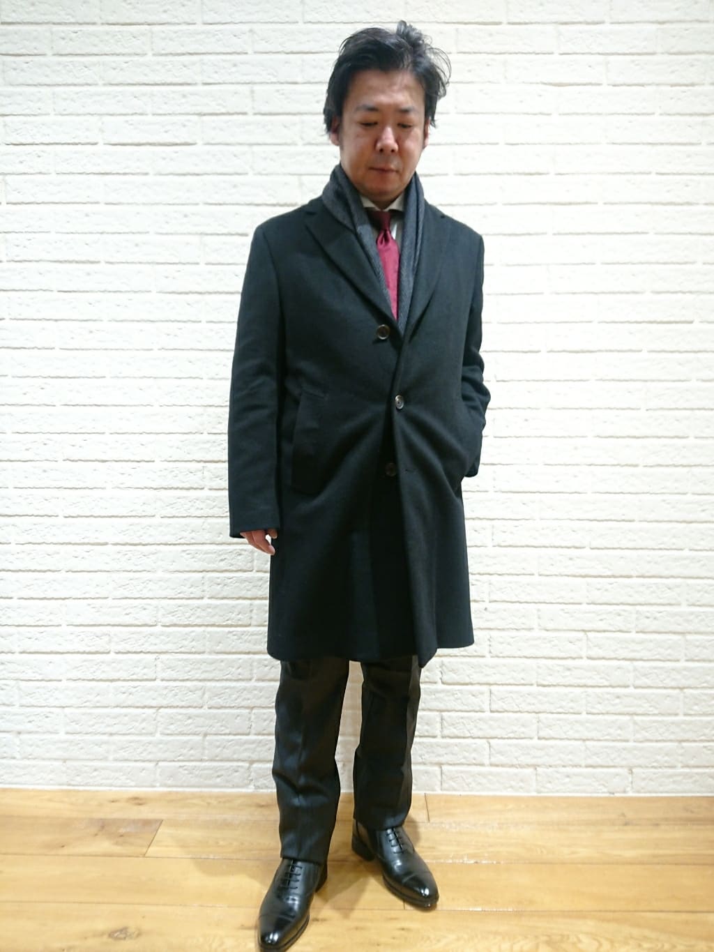 MEN'S BIGIのシャドーペイズリー/ドットネクタイ<同素材スカーフあり>を使ったコーディネートを紹介します。｜Rakuten Fashion(楽天ファッション／旧楽天ブランドアベニュー)2012397