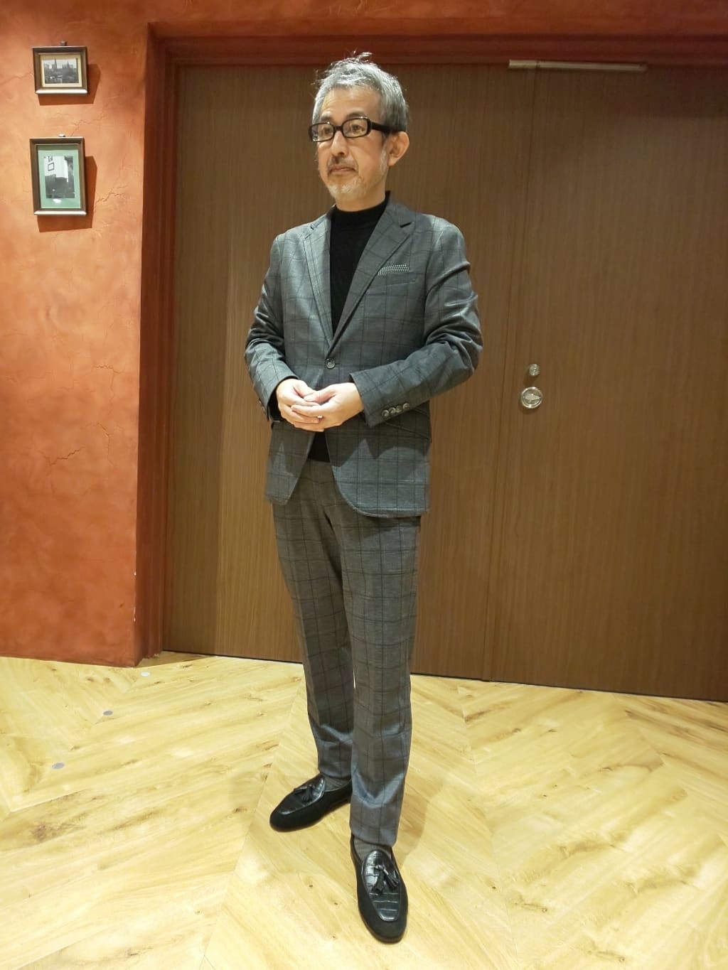 MEN'S BIGIの【ACTIVE TAILOR】エクストラTRジャージヘリンボーンプリントスラックス<セットアップ対応>を使ったコーディネートを紹介します。｜Rakuten Fashion(楽天ファッション／旧楽天ブランドアベニュー)2017822