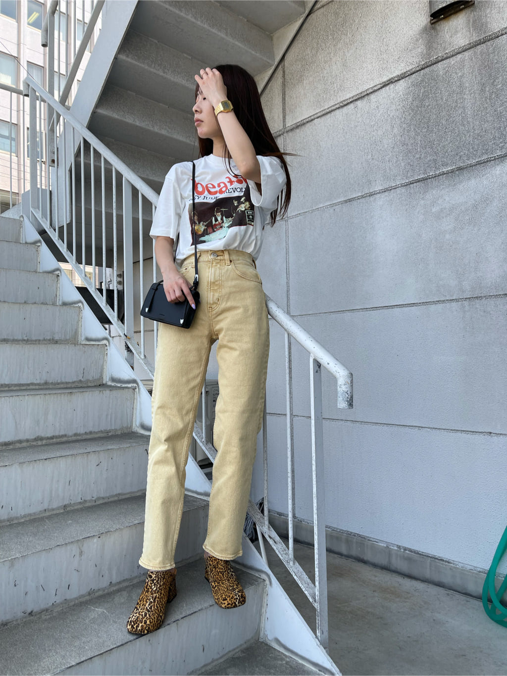 moussyのPLAIN JEANS COLOR STRAIGHTを使ったコーディネート | Rakuten