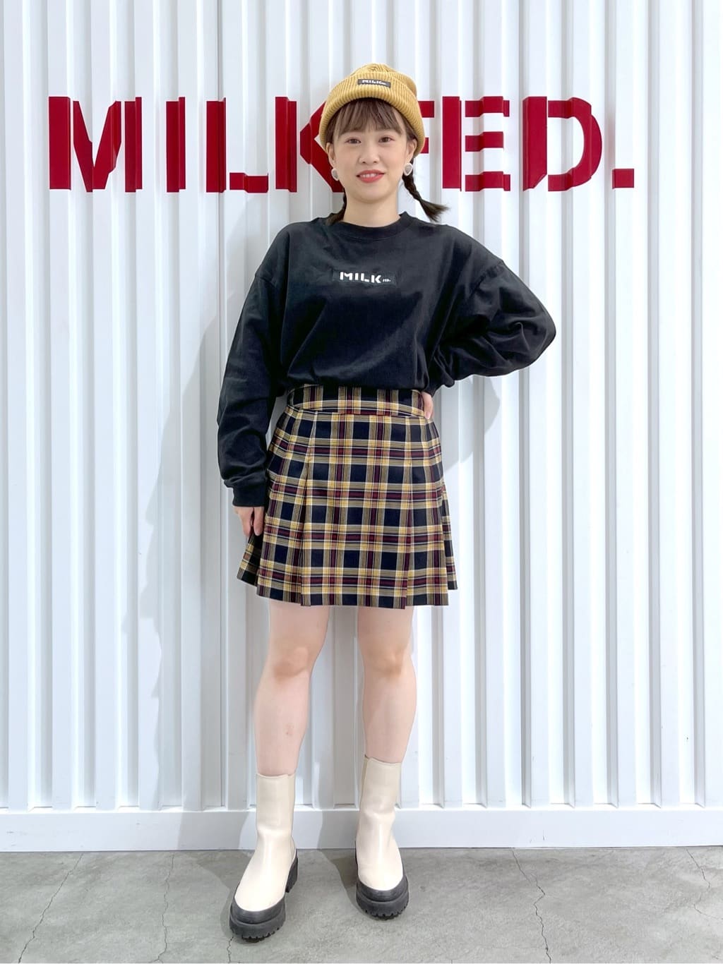MILKFED.のW ZIP BACKPACK MILKFED.を使ったコーディネートを紹介します。｜Rakuten Fashion(楽天ファッション／旧楽天ブランドアベニュー)2118408