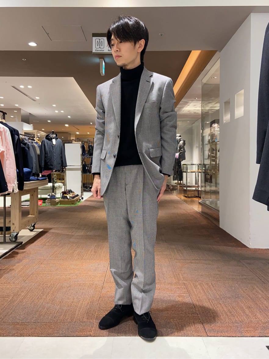 TAKEO KIKUCHIのガンクラブチェック パンツを使ったコーディネートを紹介します。｜Rakuten Fashion(楽天ファッション／旧楽天ブランドアベニュー)2199350