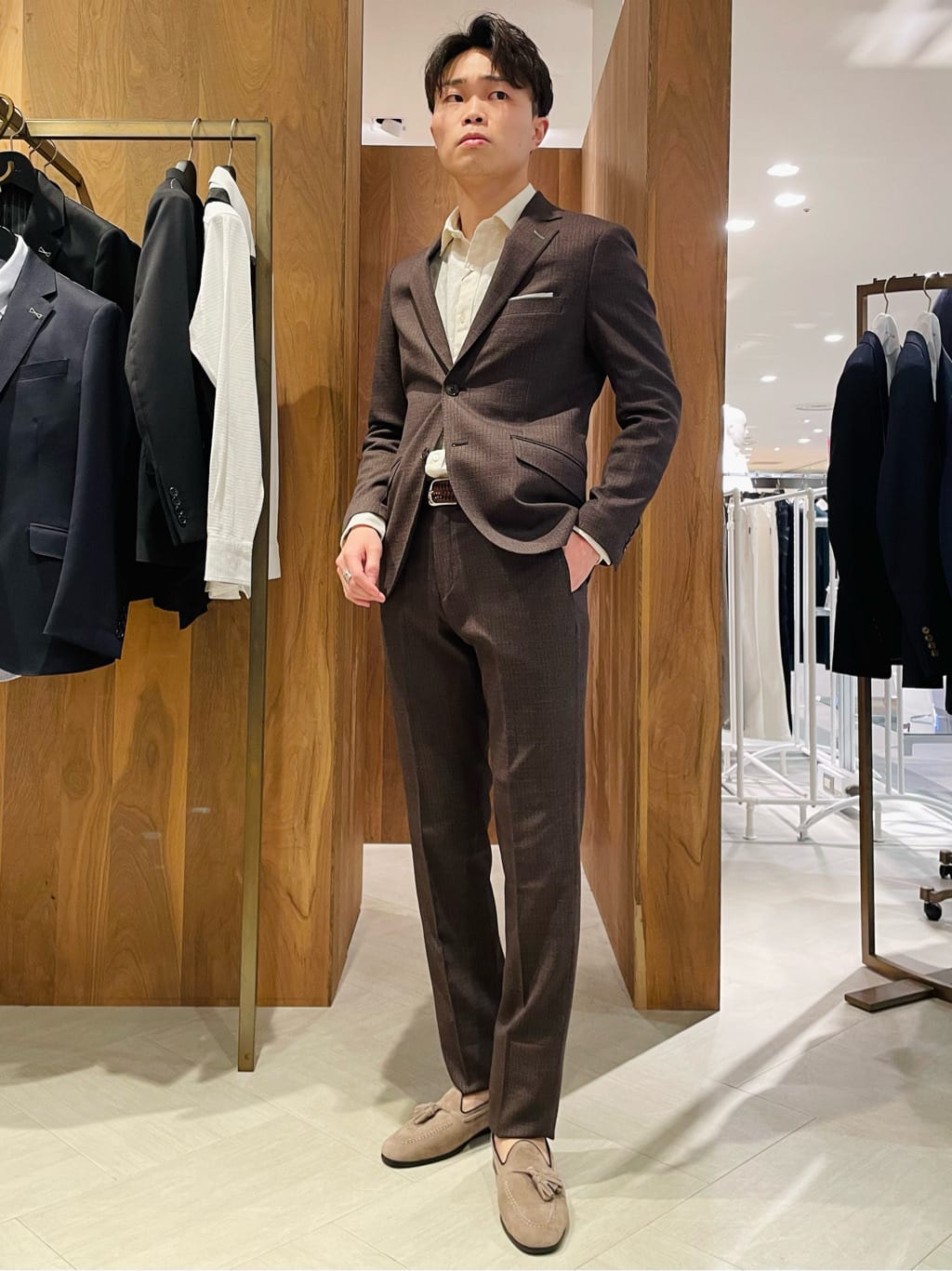 MEN'S BIGIの【ACTIVE TAILOR】アソートストレッチジャケットを使った