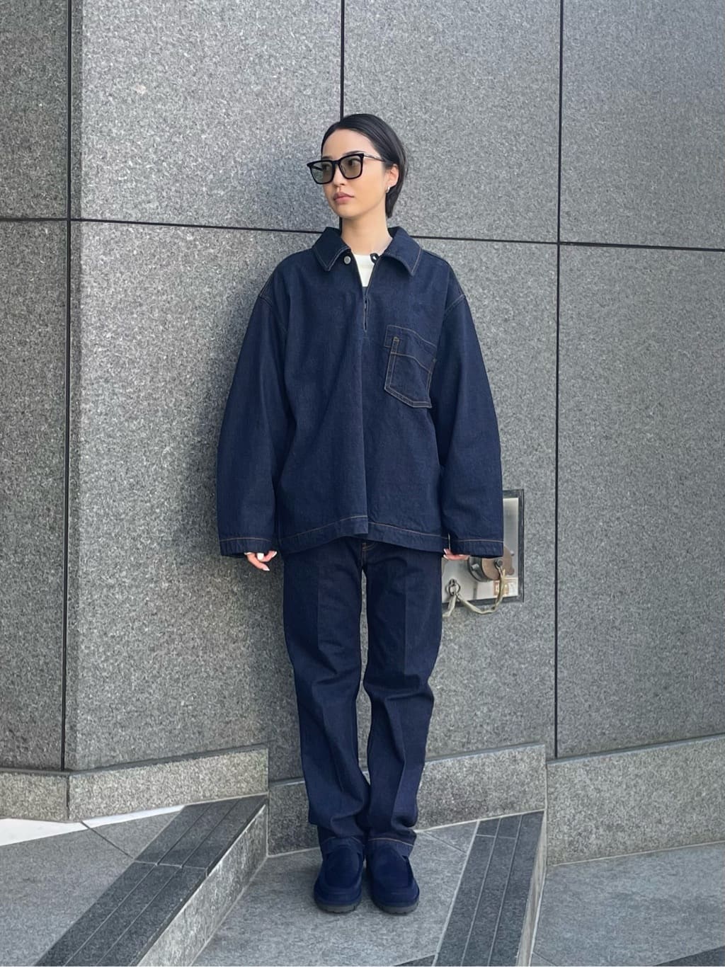 在庫あり/即出荷可】 MATSUFUJI Gジャン/デニム Pullover DENIM Work