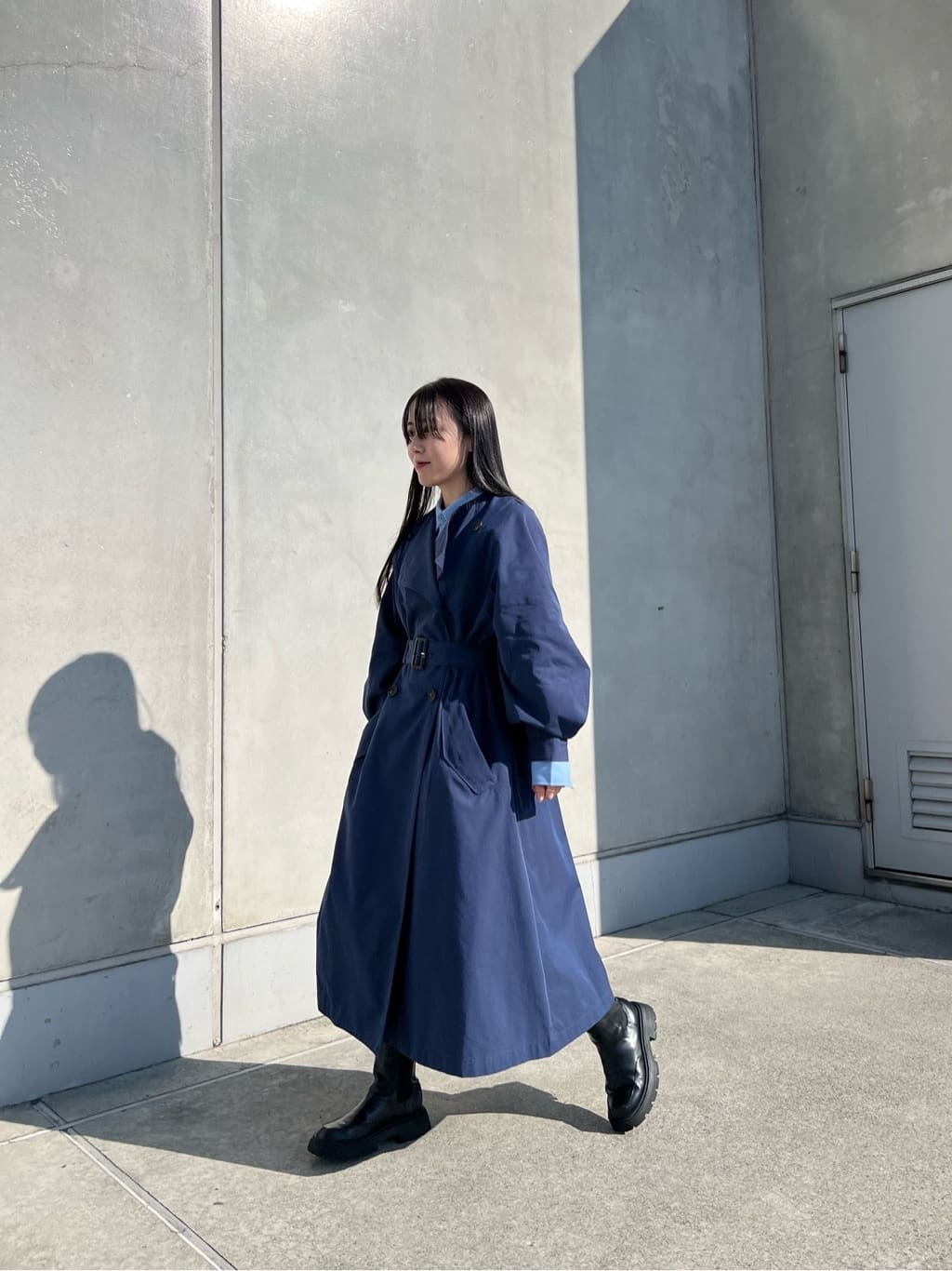 moussyのCOLLARLESS TRENCH コートを使ったコーディネート | Rakuten