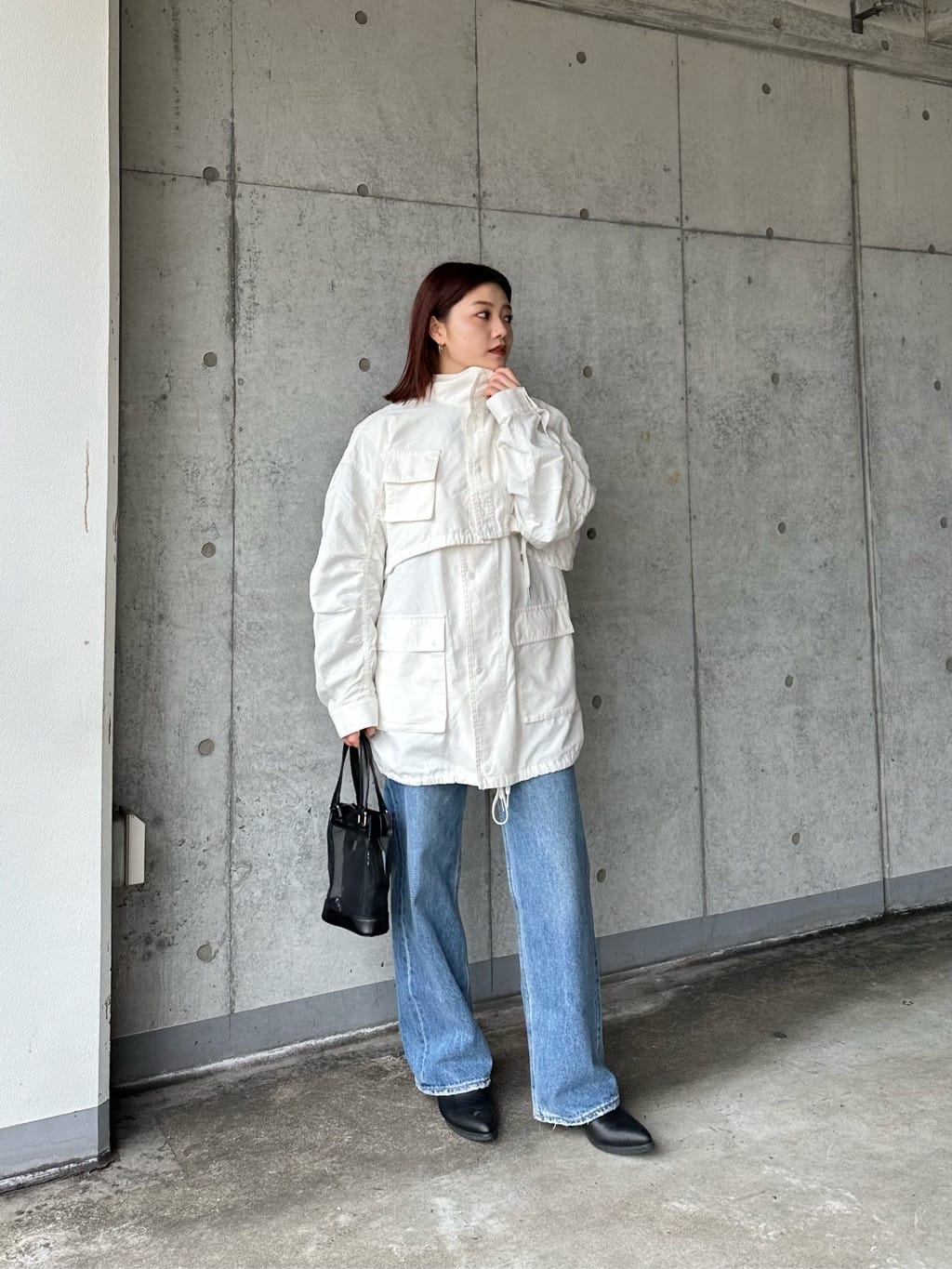 MOUSSY MILITARY BOLERO ＆ ベスト ホワイト-